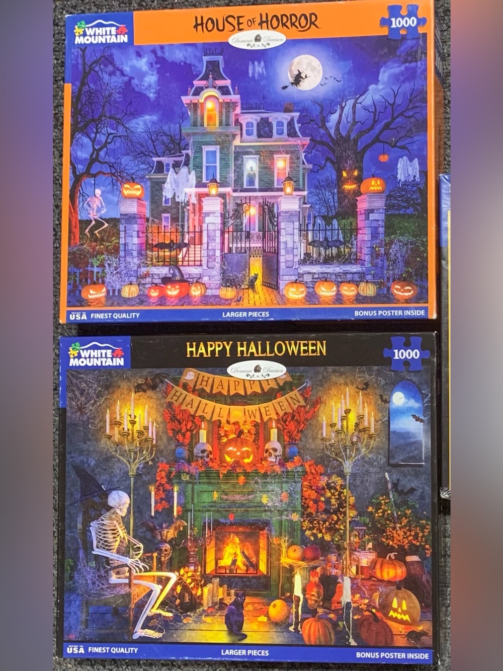 White Mountain 1000 Piece Jigsaw Puzzles - House of Horror & Happy Halloween